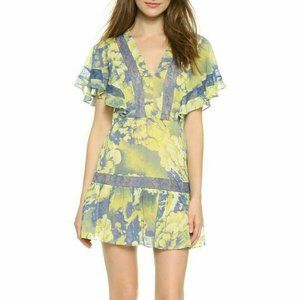 NWT BCBGMaxAzria Karian Flutter Sleeve Dress, Size 2